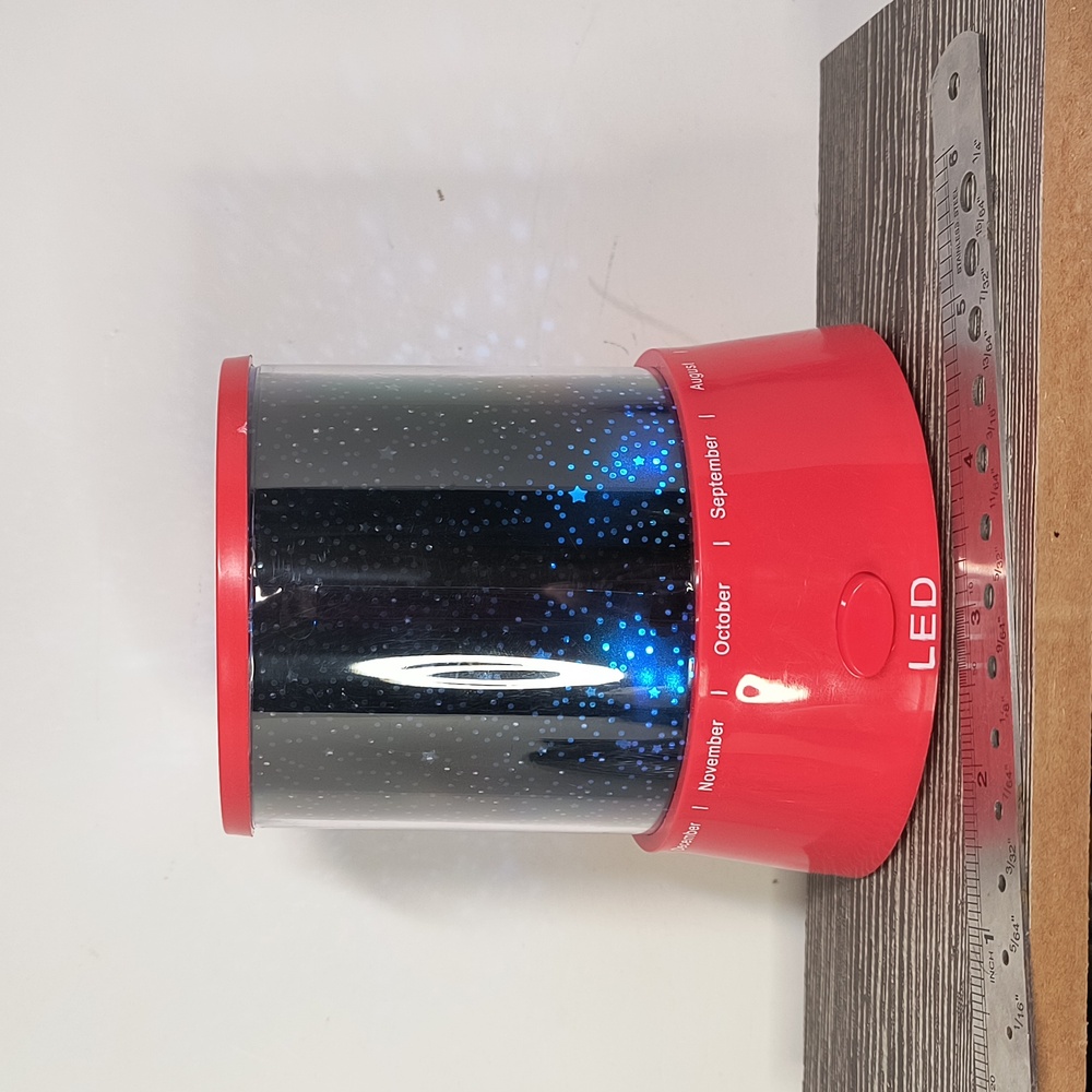 Red LED Star Projector Night Light - Picture 3 of 5